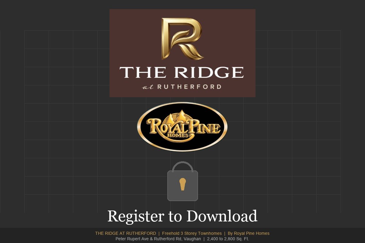 The Ridge at Rutherford floor plans register to download